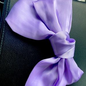 Lilac bow barrette